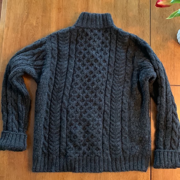 LL Bean Irish Fisherman Sweater - Picture 4 of 9